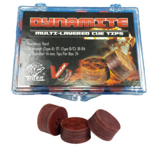 美國【TIGER DYNAMITE皮頭 (單顆)】撞球杆-撞球桿