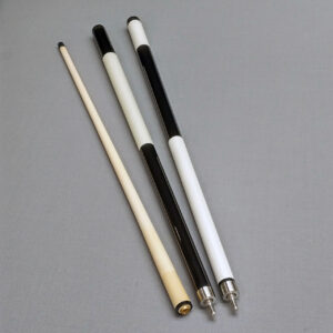 【EA-BK衝桿-(白握把、黑握把)】北美硬楓木13mm半科技前節 光把 玻璃纖維皮頭 爆發力強