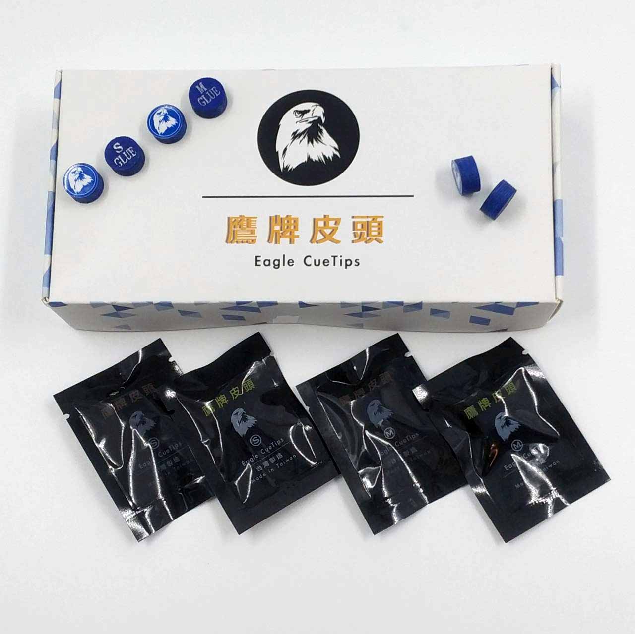 【鷹牌皮頭-藍(S、M)】(單顆) Eagle CueTips 台灣製造MIT