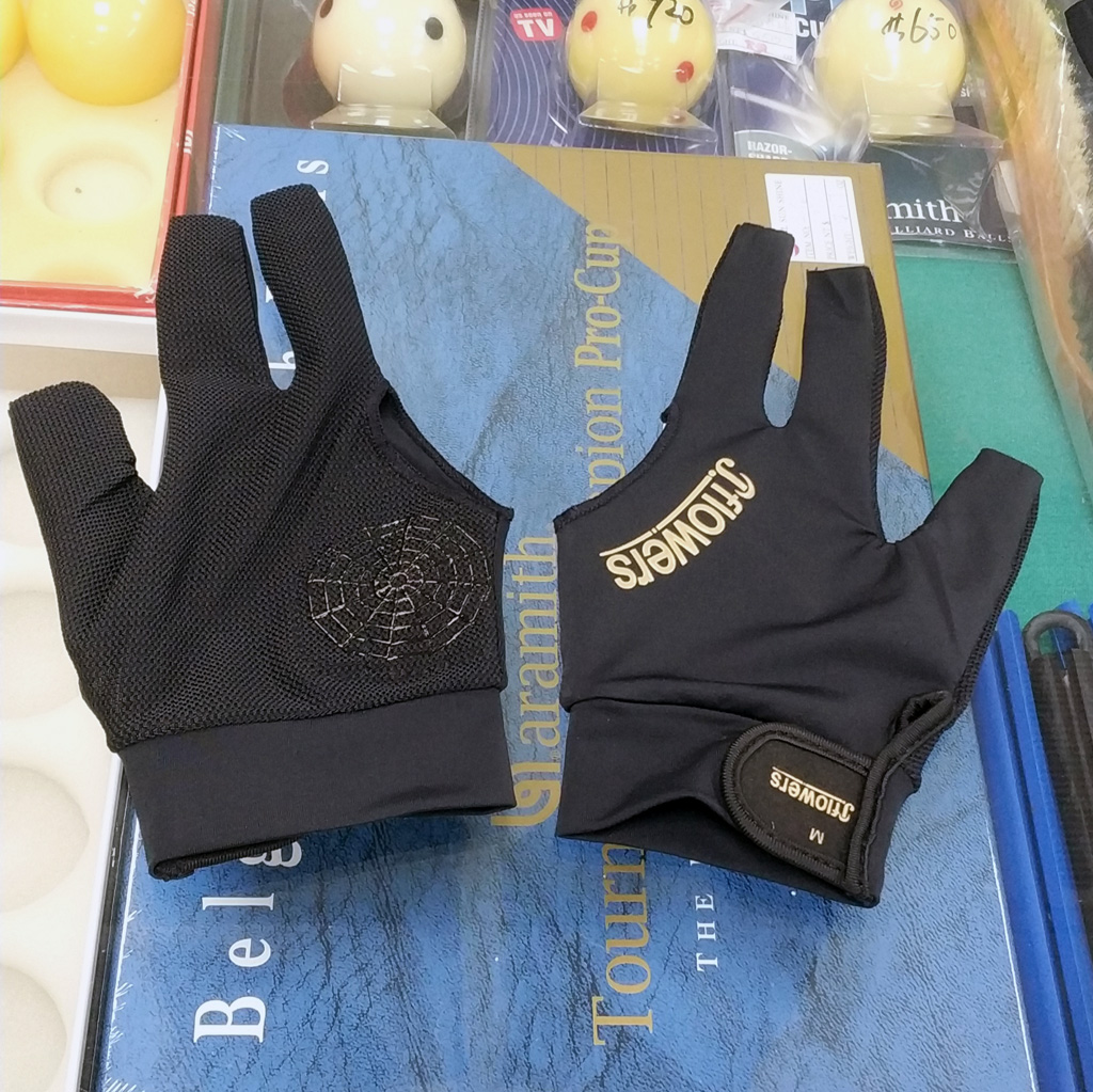 JFLOWERS【防滑透氣3指手套(露指)】-三指手套-露指手套-撞球手套