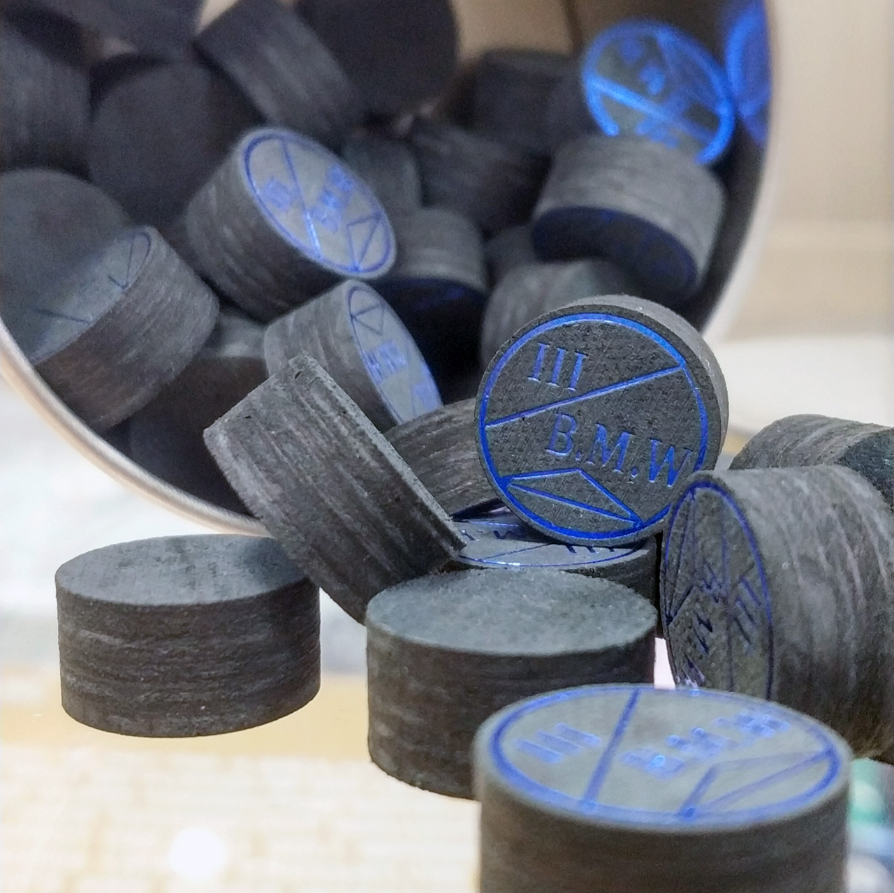 B.M.W【寶馬牌三代皮頭 (單顆)】撞球桿皮頭-打桿皮頭