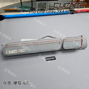 限量【CUETEC-Pro line灰色硬殼(6孔球筒)】2B4S大小袋-球桿背袋-球盒