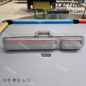 限量【CUETEC-Pro line灰色軟包(12孔球筒)】4B8S大小袋-球桿背袋-球盒
