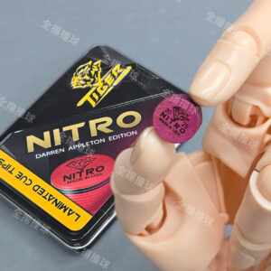 美國【TIGER NITRO (單顆) M中硬】Darren Appleton特別版-進口皮頭-撞球桿皮頭-打桿皮頭