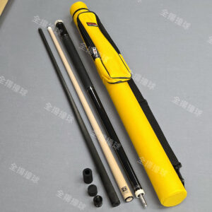 限量【CA-6 雙前節 特價組 附3孔球桶 撞球桿】8牙-皮把-撞球桿