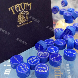 芬蘭【TAOM FUSION皮頭-中偏硬(單顆)】藍色-塔姆-Jflowers原廠高階撞球桿皮頭